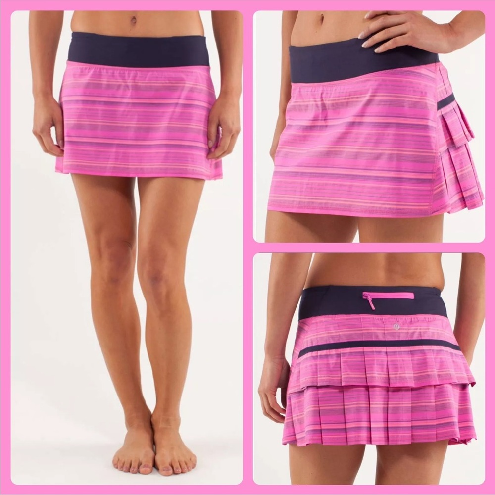 Lululemon Pace Setter Skort Tie Dye Pink 6 and 4 Reg